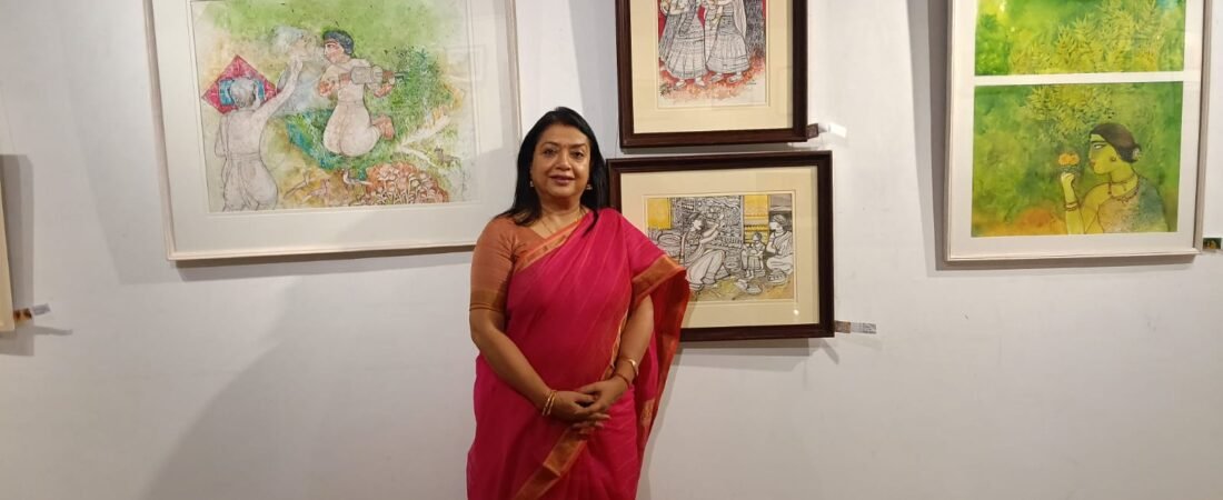 ‘A Gentle Glance’-এ বাগেশ্রীর শিল্পসত্তার প্রকাশ, অ্যাকাডেমি অফ ফাইন আর্টসে চিত্রপ্রদর্শনী